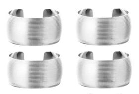 Kit 4 Anel Prata Para Guardanapo Mimo Style Kit 4 Anel Prata Para Guardanapo Mimo Style