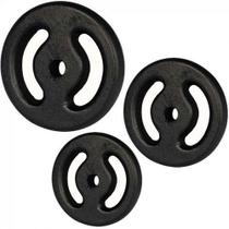 Kit 4 Anilhas De 2Kg Ferro Fundido (Total 8Kg)