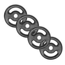 Kit 4 Anilhas De Ferro Fundido Com Pintura Weglack 5Kg