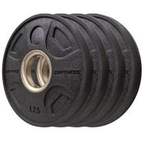 Kit 4 Anilhas Elite Emborrachada 4 Grips 1,25kg Kit 4 Anilhas Elite Emborrachada 4 Grips 1,25kg