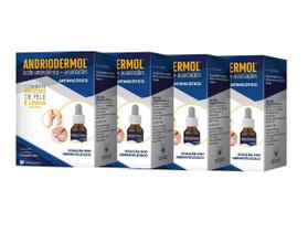 Kit 4 Antimicótico Andriodermol Pele E Unha 50mL