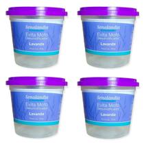 Kit 4 Antimofo Secar Desumidificador Guarda Roupa Armário Lavanda 130g Marca Senalândia - Envio Já
