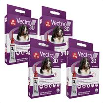 Kit 4 Antiparasitário Vectra 3D Cães 40 a 67Kg Ceva - 1 Pipeta 8mL
