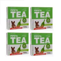 Kit 4 AntiPulgas Pipeta Tea -Cães 0,6Kg Á 5kg KIT C/3 Pipeta