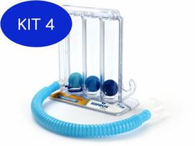 Kit 4 Aparelho Para Exercício Respiratório Omron Com