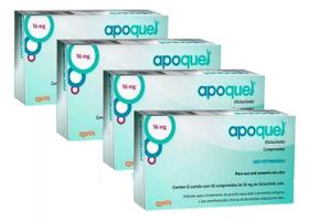 KIT 4 Apoquel Dermatológico 16 mg - 20 Comp.