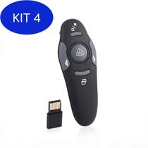 Kit 4 Apresentador De Slides Laser Power Point Wireless