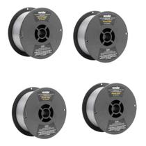 Kit 4 Arame MIG 0,8mm Carretel 1KG Sem Gas - Vonder Kit 4 Arame MIG 0,8mm Carretel 1KG Sem Gas - Vonder