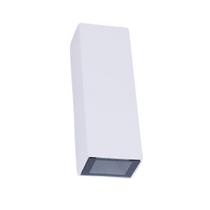 Kit 4 Arandela Duo Blindada Efeito 2 Fachos Duplo Led 5w 3000k Branca