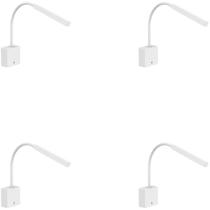 Kit 4 Arandela LED 3000k Touch Dimmer+USB Bivolt Interlight Kit 4 Arandela LED 3000k Touch Dimmer+USB Bivolt Interlight