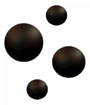 Kit 4 Arandela Redonda Parede Moon Preto 2x15 1x20 1x25cm para LED Halopin G9 Kit 4 Arandela Redonda Parede Moon Preto 2x15 1x20 1x25cm para LED Halopin G9