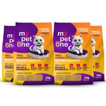 Kit 4 Areia Biodegradável Gatos Bio Gold Grossa MyPetOne 8kg Kit 4 Areia Biodegradável Gatos Bio Gold Grossa MyPetOne 8kg