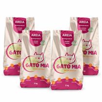 Kit 4 Areia Higienica Biodegradavel Gato Mia 2kg Graos Finos Kit 4 Areia Higienica Biodegradavel Gato Mia 2kg Graos Finos