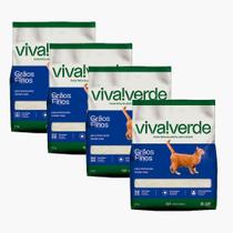 Kit 4 Areia Higiênica Para Gatos Biodegradável Viva Verde Limpeza Plena Petfive Kit 4 Areia Higiênica Para Gatos Biodegradável Viva Verde Limpeza Plena Petfive