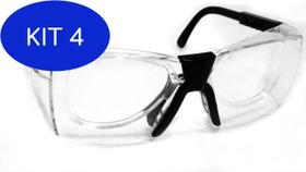 Kit 4 Armação Óculos Segurança P/ Lentes De Grau Delta C.A