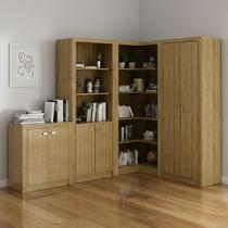 Kit 4 Armários para Escritório com Estante