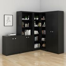 Kit 4 Armários para Escritório com Estante