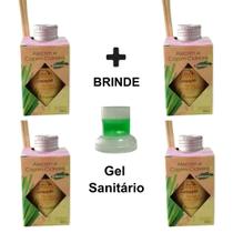 Kit 4 Aromatizador Ambiente 100ml Difusor Palito Luz Aromas Cheirinho Ar Perfumado Vareta - Envio Já