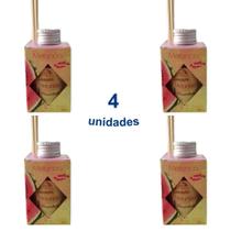 Kit 4 Aromatizador Ambiente 100ml Difusor Vareta Luz Aroma Aromatizante Cheiroso Casa Lar - Envio Já