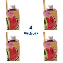 Kit 4 Aromatizador Ambiente de Melancia de 280ml Difusor Vareta da Luz Aromas - Envio Já