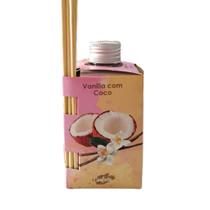 Kit 4 Aromatizador Ambiente Vanilla com Coco de 280ml Difusor Vareta Luz Aromas - Envio Já