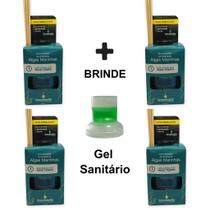Kit 4 Aromatizador de Ambiente Algas Marinhas 280ml Difusor Aromas Palito Senalândia - Envio Já