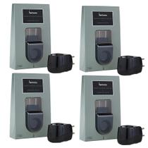 Kit 4 Aromatizador Difusor De Aroma Elétrico Via Aroma Black