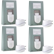 Kit 4 Aromatizador Elétrico Via Aroma Standard Branco - Aromaterapia Kit 4 Aromatizador Elétrico Via Aroma Standard Branco - Aromaterapia