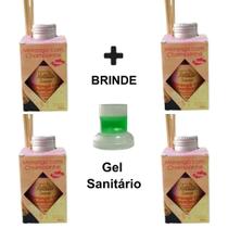 Kit 4 Aromatizante Ambiente 100ml Difusor Vareta Luz Aromas Aromatizador Cheiroso Palito - Envio Já