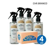 Kit 4 Aromatizante Odorizante Água Perfumada Ambientes e Tecidos Chá Branco Coala 260ml