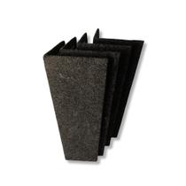 Kit 4 Arranhador Para Gatos Protetor Canto Sofá e Cama Box Mdf Carpete Cor Cinza