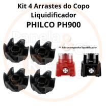 Kit 4 Arrastes do copo do Liquidificador Philco Ph900 - Britânia B1000 Kit 4 Arrastes do copo do Liquidificador Philco Ph900 - Britânia B1000