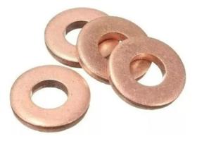 Kit 4 Arruelas De Cobre Do Assento Bico Injetor 2mm Kit 4 Arruelas De Cobre Do Assento Bico Injetor 2mm