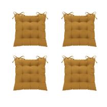 KIT 4 Assentos Almofadas Futon Cadeira Cheia Decorativa Sofá Poltrona Cama Fita Para Amarrar 40x40cm