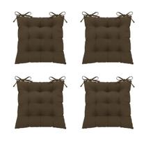 Kit 4 Assentos Futton 40x40cm C/Fitas Amarrar Diversar Cores Futon Para Cadeiras Banquetas Almofadas