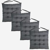 Kit 4 Assentos Futton C/Cordinhas Para Amarrar Confortável Diversas Cores Futon Decoração Para Cadeiras Banquetas Piquenique - Artesanal Teares