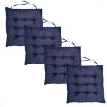 Kit 4 Assentos Para Cadeira Futon C/fitas Para Amarrar Em Bancos Banquetas Pallets Decorativa Diversos Modelos 40x40cm