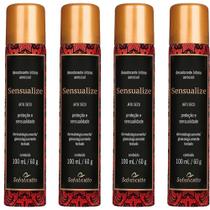 Kit 4 Atacado Desodorante Íntimo Feminino Sensualize Sedução