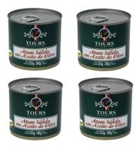 Kit 4 Atum Sólido Em Azeite De Oliva Tours Lata 180g