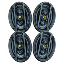 Kit 4 Auto Falante Triaxial Bravox 6x9 Polegada revo 69 400w