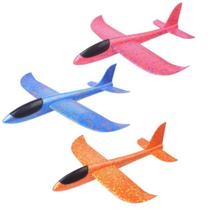 Kit 4 Avião Planador Luz Led Brinquedo que Voa Flexível