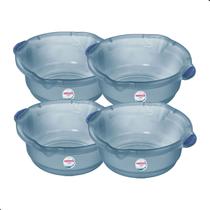 Kit 4 Bacia Plastica Para Limpeza e Uso Geral Hydrus Azul 5L Sanremo Kit 4 Bacia Plastica Para Limpeza e Uso Geral Hydrus Azul 5L Sanremo