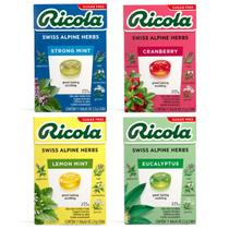 Kit 4 Bala Importada Sortidos Ricola Zero Açúcar 28Gr Suíça