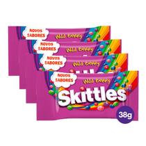 Kit 4 Bala Skittles Wild Berry 38g