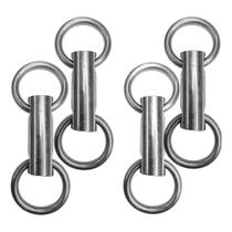 Kit 4 Balancim Aço Inox Pesado para Rédeade cavalo de vaquejada