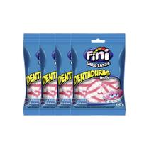 Kit 4 Balas de Gelatina Fini Dentaduras 100g