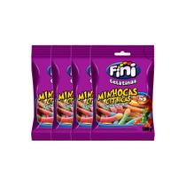 Kit 4 Balas de Gelatina Fini Minhocas Cítricas Sortidas 100g