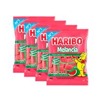 Kit 4 Balas de Gelatina Haribo Melancia 80g
