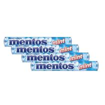 Kit 4 Balas Mastigáveis Mentos Mint 37,5g