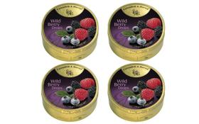 Kit 4 Balas Wild Berry Cavendish & Harvey Lata 200 Gramas